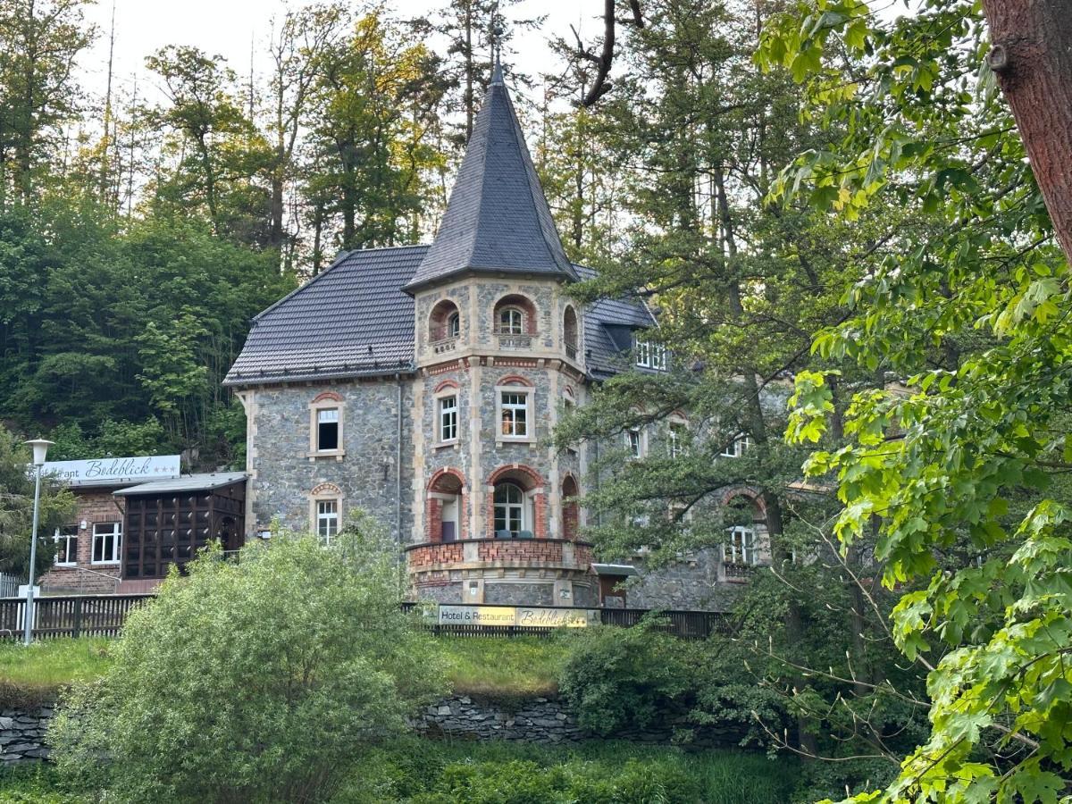 Hotel Bodeblick Thale Bagian luar foto